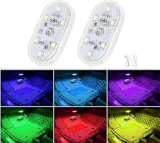 Car LED interior lighting, Interior LED car lighting 7 colors with 6 light LED pearls, nightmare in interior atmosphere of portable car rechargeable by USB, 2 rooms.. Quality and convenience delivered — shop DIAYTAR Nigeria now.