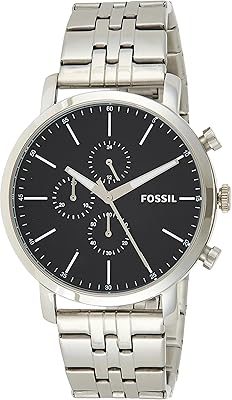 Fossil Luther chronograph watch in stainless steel for men, silver, bq2328ie, silver.. DIAYTAR NIGERIA provides endless shopping possibilities with affordable prices and prompt delivery service.