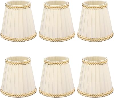 Shadowing, 6 pieces cylindrical fabric lampshades, easy to install, small wear-resistant lampshade with fixing clip for bulbs E14 or mini bulbs.. DIAYTAR NIGERIA: Putting quality products within reach of every Nigerian through our affordable marketplace.