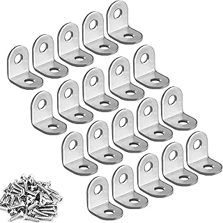 Angle support in -form, 20 pieces of right corner support in stainless steel with wooden shelves, chairs, tables, cabinets, furniture.. Find quality and variety without breaking the bank — only on DIAYTAR Nigeria.