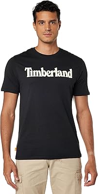 Short-sleeved t-shirt designed with double needle technology and the logo of the printed brand in a longitudinal drawing in a united and not contrasting color in the sleeves and Timberland Collar for Men's.. DIAYTAR NIGERIA: Where shopping dreams come true with budget-friendly prices and nationwide shipping.