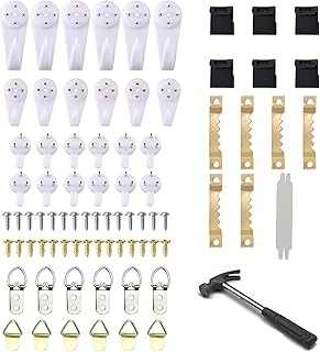 Wall hanger in the shape of a steel ash cube, 51 pieces, invisible nail hangers, wall hooks without damage for artistic photo frame and paintings without trace, image suspension kit.. DIAYTAR NIGERIA: Where every search yields affordable results delivered promptly to your door.