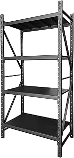 Kyra robust metal shelves for garages, warehouses, stores and commercial use (L 100 x D 50 x H 200 cm).. DIAYTAR NIGERIA revolutionizes online shopping with competitive prices and reliable 5-8 day delivery.