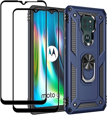 Easy Life Go Hybrid Double Anti-Raying Hybrid Coque With Dipped Glass Screen Protector for Motorola Moto G9 Play [2 pieces], blue.. Why pay more? DIAYTAR Nigeria gives you the best for less.