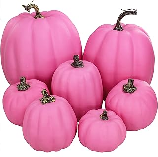 7 pieces of matching sizes artificial pink lively pink autumn pumps in dark pink foam for Halloween Fall Gift Thanksgiving Wedding Baby Shower Farm Table Centers Decor.. From daily needs to rare finds, DIAYTAR Nigeria brings it to your door.