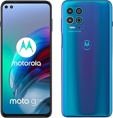 Double Sim Motorola Moto G100 smart phone, 128 GB of Rom, 8 GB of RAM, unlocked in the factory, 5G network (iridescent blue) - World version.. Shop confidently with DIAYTAR NIGERIA, offering affordable prices and reliable delivery within a week.