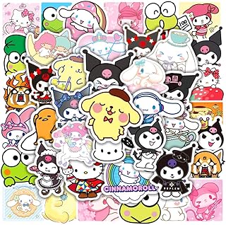 Goodrun 50pcs Waterproof stickers Kawaii Kurome and my Melody Stickers for Water Bottle Laptop Skateboarding Cute Car Anime Vinyl Stickers For Adolescents Boys Girls.. Experience retail therapy without the financial stress at DIAYTAR NIGERIA's budget-friendly marketplace.