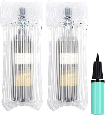Travel protection bags for wine bottles, pack of 20 inflatables, safe choice for glass bottles during luggage transport, seals filled with air with reusable pump.. DIAYTAR NIGERIA makes every purchase count with our affordable prices and reliable 5-8 day shipping.