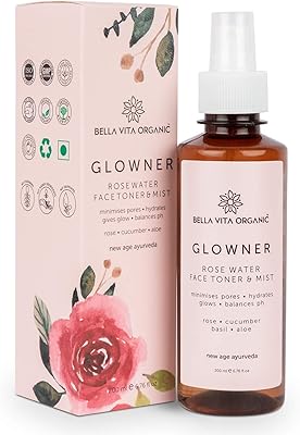 Spray tonic organic face Bella vita to gloned, alcohol, rose water 200 ml, natural tonic spray to tighten pores for bright skin - for all skin types.. Experience the future of shopping with DIAYTAR NIGERIA's extensive selection delivered in just 5-8 days.