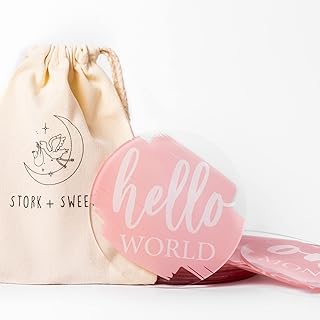 Monthly Stork Acrylic+Sweet cards for prenatal party gifts 13.. Experience hassle-free shopping with DIAYTAR NIGERIA's user-friendly platform and prompt delivery service.