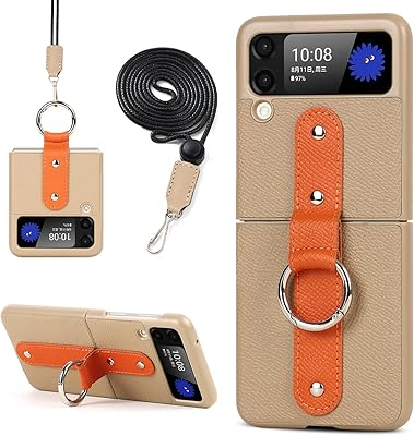 Yuhai leather portfolio with carrier holder, magnetic crutch and antichoc (gray) strap (gray).. DIAYTAR NIGERIA: Simplifying access to thousands of products with affordable nationwide shipping.