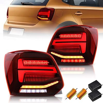 Fland Fland Rear LED Compatible with Volkswagen Polo MK5 6C 6C TSI 2011-2017 (not for sedan/ r/ polo... DIAYTAR NIGERIA: Your affordable shopping destination with thousands of products delivered in days.