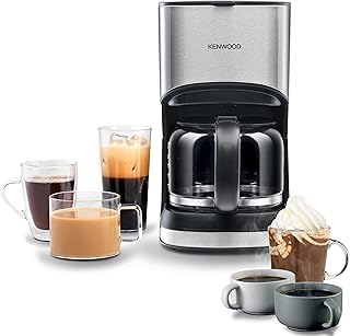 Kenwood coffee maker, up to 12 cups of filter coffee and Americano, 900 watts, automatic stop in 40 minutes, reusable filter, anti-drop, heating plate, easy to clean black/silver cmm10.000bm.. DIAYTAR NIGERIA brings online shopping to every Nigerian with affordable prices and reliable shipping.
