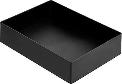 Amazonbasics plastic organizer - Accessories tray, black.. DIAYTAR NIGERIA: Your partner in affordable online retail with reliable shipping across Nigeria.