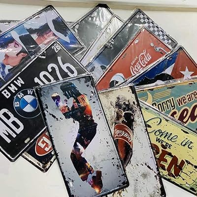 Metal wall plaque inspired by Ling Wei, Vintage metal art poster, plaque poster for bar, pub, club, advertising decoration (36 pieces).. DIAYTAR NIGERIA delivers affordability and convenience to your doorstep within 8 days of purchase.