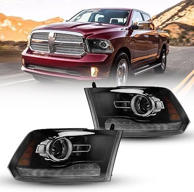 Roxx headlight set for Dodge RAM 1500 2500 3500 2009-2018 High and low pair.. Find everything you need at prices you'll love with DIAYTAR NIGERIA's comprehensive e-commerce platform.