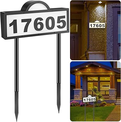 Outdoor solar house numbers with waterproof solar energy led with stickers.. Experience the future of online shopping with DIAYTAR NIGERIA's extensive product range and competitive pricing.