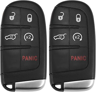 X-ATTO HOOKS Entrance remote control without replacement key 433 MHZ M3N40821302 For Jeep Grand Cherokee 2014-2020 5 Buttons with door key to 46 fleas.. DIAYTAR NIGERIA redefines convenience with our vast product selection and swift nationwide delivery.