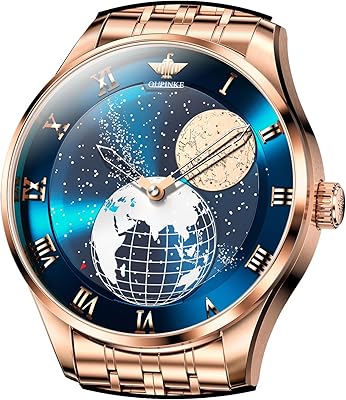 Automatic watches for men's starred men Mechanics with automatic winding man in luxury stainless steel waterproof elegant watches for men, blue pink gold, dress.. DIAYTAR NIGERIA puts thousands of products at your fingertips with affordable prices and delivery within a week.