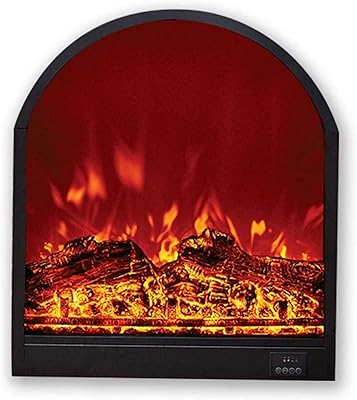 Set of electric wall chimney, adjustable thermostat and traditional flame effect, black effect.. Discover the convenience of DIAYTAR NIGERIA's vast e-commerce platform with delivery in just 5-8 days.