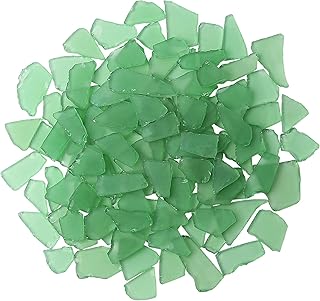 Sea glass festive gift for crafts, 16 oz, green glass glass decor for wedding on the beach, DIY, vase filling (light green).. DIAYTAR NIGERIA delivers what matters - quality, affordability, and prompt nationwide shipping.