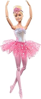 Barbie doll | Magic ballerina doll | blond hair | Light function | Diademe and pink tutu | Classical dance | posable | Children's toys, HLC25.. Experience shopping without compromise at DIAYTAR NIGERIA, with vast selection and quick delivery.