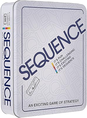 Jack's Sequence in a ten game - The original sequence game with folding tray, cards and tokens, multicolored, 5 inches.. Say goodbye to long wait times — DIAYTAR Nigeria ships in just 5–8 days!