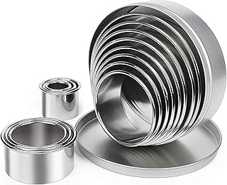 Set of round cookie cutters of 14 different sizes donuts and candles appears.. Experience shopping freedom with DIAYTAR NIGERIA's vast selection and 5-8 day nationwide delivery service.