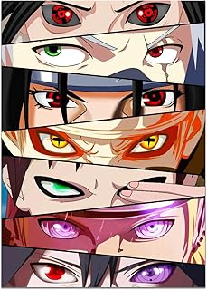 Animated poster for the eyes of Naruto and Sasuke, high resolution printing on canvas for living room decoration, gift for boys (without frame, naruto 4).. Find everything you need at prices you'll love with DIAYTAR NIGERIA's comprehensive e-commerce platform.