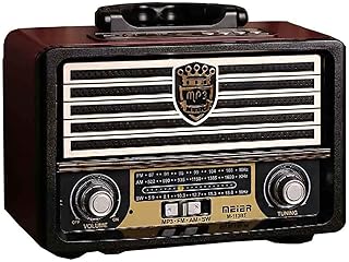 Retro Wooden Wireless Wireless Bluetooth AM FM Radio Radio Radio MINI Vintage Radio for domestic and desktop, A.. DIAYTAR NIGERIA delivers what you want at prices you'll love, all within 5-8 days nationwide.