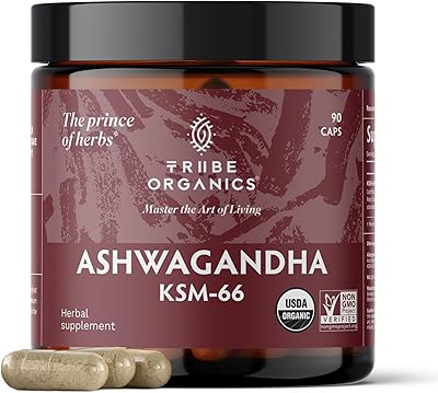 Organics tribe, Ashwagandha root extract powder 600 mg KSM -66 Ayurvedic herb for mood support, increased energy and force - organic, natural, gluten sans, Gluten without GMOs, complete spectrum, 90 capsules.. DIAYTAR NIGERIA: The marketplace that brings affordable products to every Nigerian home in under 8 days.