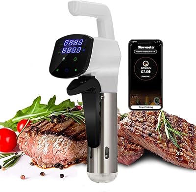 Max 1800 Watts vacuum cooker, precision cooker under Wi-Fi vacuum, BPA-free thermal immersion circulator, precise temperature, stainless steel, perfect for tender steaks, poultry, seafood, etc. (has).. DIAYTAR NIGERIA: Bringing affordable shopping solutions with a diverse product catalog delivered nationwide.