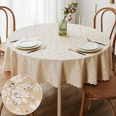 Round table table water table waterproof and robust wiper cover for kitchen.. Your digital shopping ally, DIAYTAR NIGERIA offers extensive selection with budget-friendly delivery.