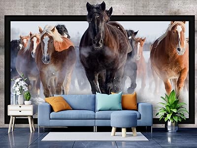 999Store Magnificent 3D house wallpaper with a horse pattern for the whole wall (not woven_6 × 8 feet) other than 8x60064.. Experience budget-friendly shopping at DIAYTAR NIGERIA, Nigeria's premier online marketplace with quick delivery.