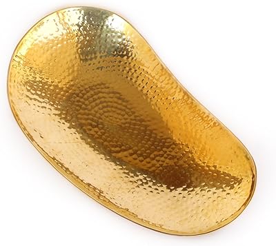 Kulture water bowl Works Orly for boat/floats/brass tray 13.5 x 7.5 x 2.5 LWh (thumbs) (gold).. Shopping has never been easier — DIAYTAR Nigeria delivers it all in 5–8 days.
