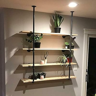 Industrial pipe shelf floating shelves with 45 rustic storage levels.. Discover endless possibilities with DIAYTAR NIGERIA's comprehensive catalog and reliable delivery service.