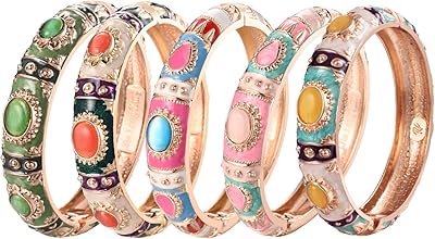 Wynameleri Enamel in hand done with colorful flowers, partitioned jewelry, golden spring bracelets, gifts for women and girls, birthday vacation with gift box.. Thousands of items at your fingertips — DIAYTAR Nigeria makes it happen.