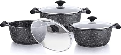 Prestige essentials non -stick kitchen battery, 6 rooms, black.. Shop smarter with Nigeria's premier e-commerce platform, featuring affordable products delivered nationwide.