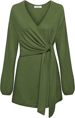 AXBYCZD Long sleeve shirt and V -neck for women.. DIAYTAR NIGERIA: Where affordability meets variety, with thousands of products delivered in less than 8 days.