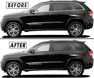 Chrome SklickMod chrome vinyl cover for Jeep Grand Cherokee 2011-2021 (shiny black).. DIAYTAR NIGERIA combines extensive product options with budget-friendly prices, delivered in 5-8 days.
