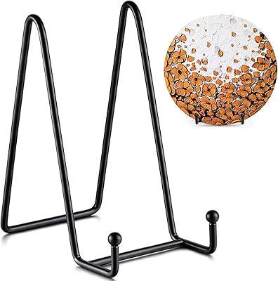 Painting displays The White Shop - 6 inch display + Metal frame support for photos, decorative plates, books and photo easels (pack of 2).. DIAYTAR NIGERIA: Bridging the gap between consumers and quality products with affordable nationwide shipping.