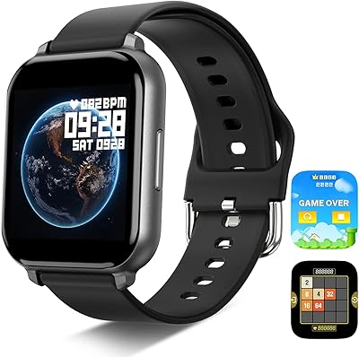 Intelligent Sports Sports Watch with 1.55 inch, waterproof IP67, Sports Watch with touch screen for women and men (black).. DIAYTAR NIGERIA: Redefining e-commerce with affordable prices and reliable nationwide shipping.