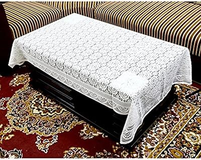 Cooper Industries central table cover, white, size 40 x 60 inches.. DIAYTAR NIGERIA: Your trusted marketplace that combines variety, affordability and reliable shipping.