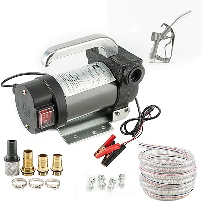 12 V electric fuel transfer pump kit (with nozzle + hose), transmission distance of 30 feet, 20 -foot DIY tube.. DIAYTAR NIGERIA makes every purchase count with our affordable prices and reliable 5-8 day shipping.