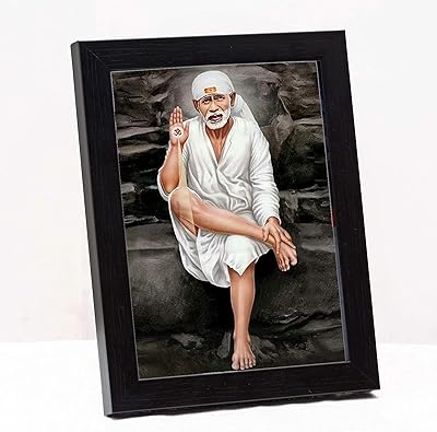 Shirdi Sai Baba Small Small Small Small/Table photo frame (9x7 inches, acrylic glass) white.. Your ultimate shopping destination, DIAYTAR NIGERIA combines extensive selection with affordable shipping.