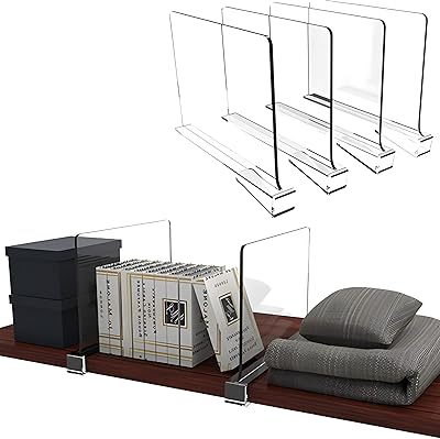 Cupboard separators in beauty acrylic, separator and organizer of wooden closet shelf, closet shelf separator for kitchen cabinets, libraries, home office jackets, shirts, 4 -room cupboard organizer.. Shop smarter with DIAYTAR Nigeria — affordable prices and a wide product range delivered in just 5 to 8 days.