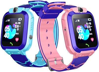 Official intelligent watch Q12 for children with vocal chat follow-up, waterproof, 1.44 inch anti-loss screen (1 pink + 1 blue).. DIAYTAR NIGERIA: Your partner in affordable e-commerce with dependable delivery across Nigeria.