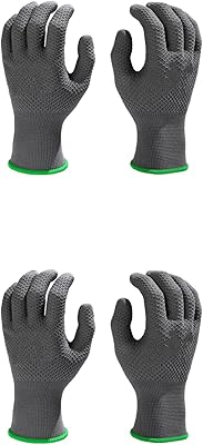 Safety work gloves poshe versatile versatile safety gloves resistant to cuts, non -slip gloves in PVC pearls resistant to breathable wear handling construction site handling rubber gloves peel 2 pairs.. DIAYTAR NIGERIA delivers more than products - we deliver affordable shopping satisfaction nationwide.
