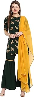 Ghanasya Indian kurti for women, dark green with chara and scarf, dark green.. Discover why DIAYTAR NIGERIA is the smart shopper's choice for affordable products delivered nationwide.