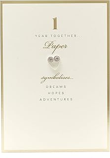 British greeting card for 1st wedding anniversary for him/her/friend - Beautiful paper design.. Your go-to destination for affordable online shopping, DIAYTAR NIGERIA delivers in under 8 days.